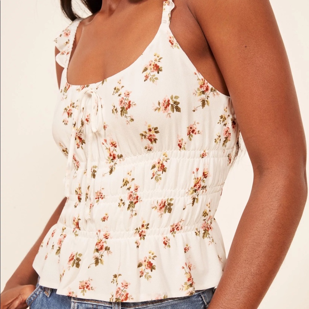 Reformation Aurora Floral Top size M